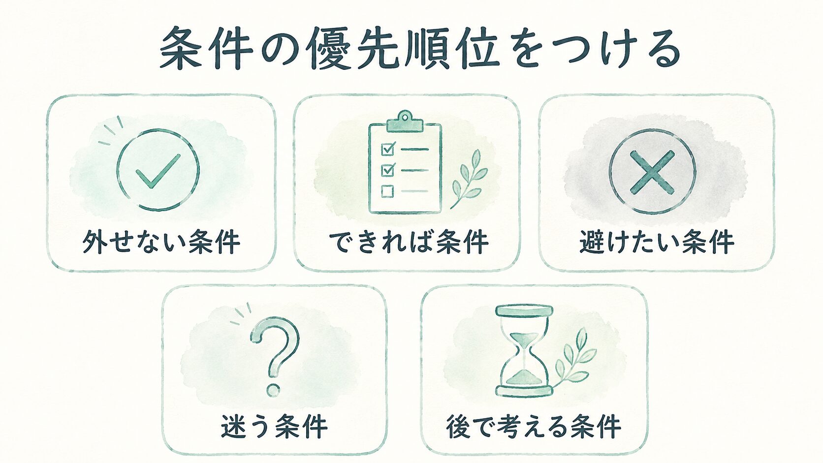 条件の優先順位をつけるについて整理した薬剤師向け図解