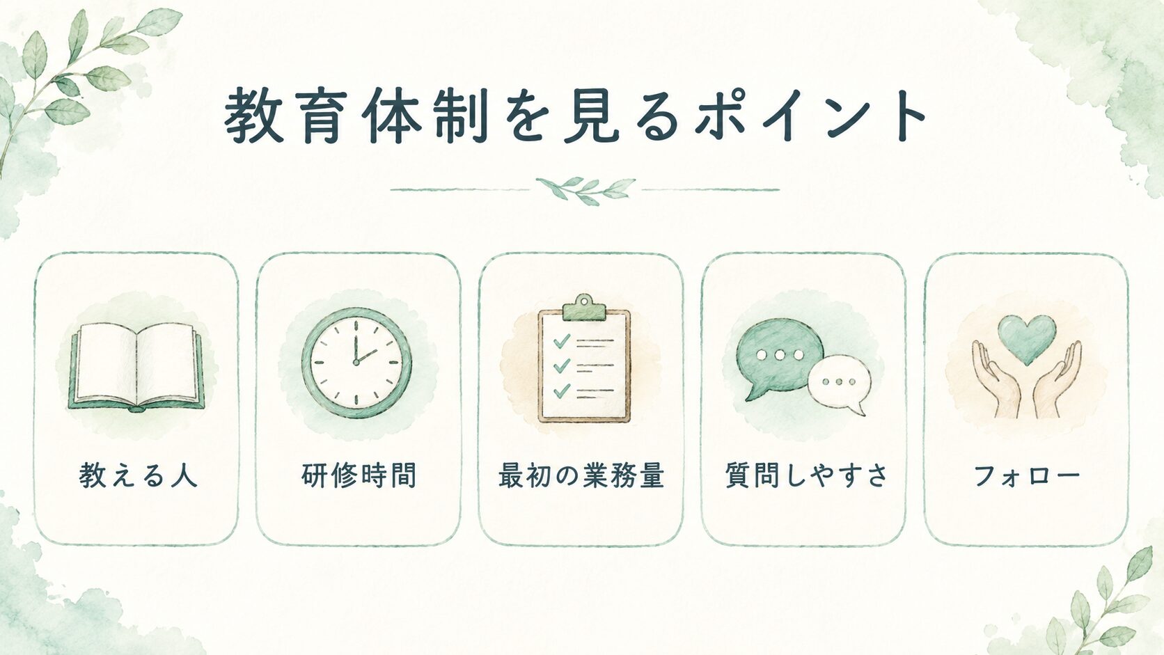 教育体制を見るポイントについて整理した薬剤師向け図解